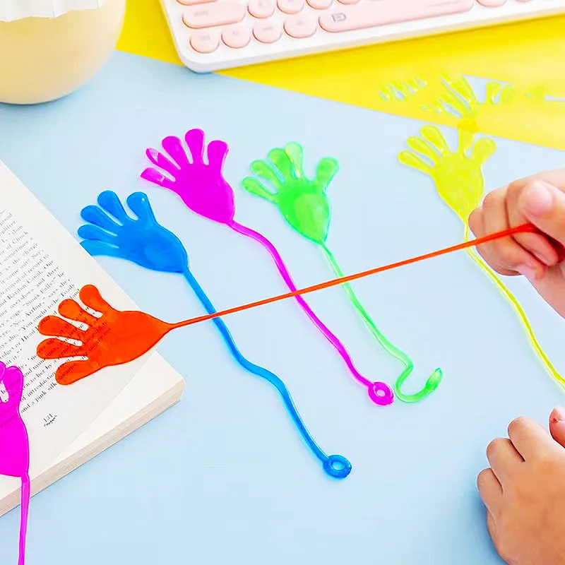 Paquete de 20/50/100 juguetes de mano pequeños elásticos y pegajosos, premios para guardería, paquete de recuerdo de fiesta de cumpleaños para niños, rellenos de piñata