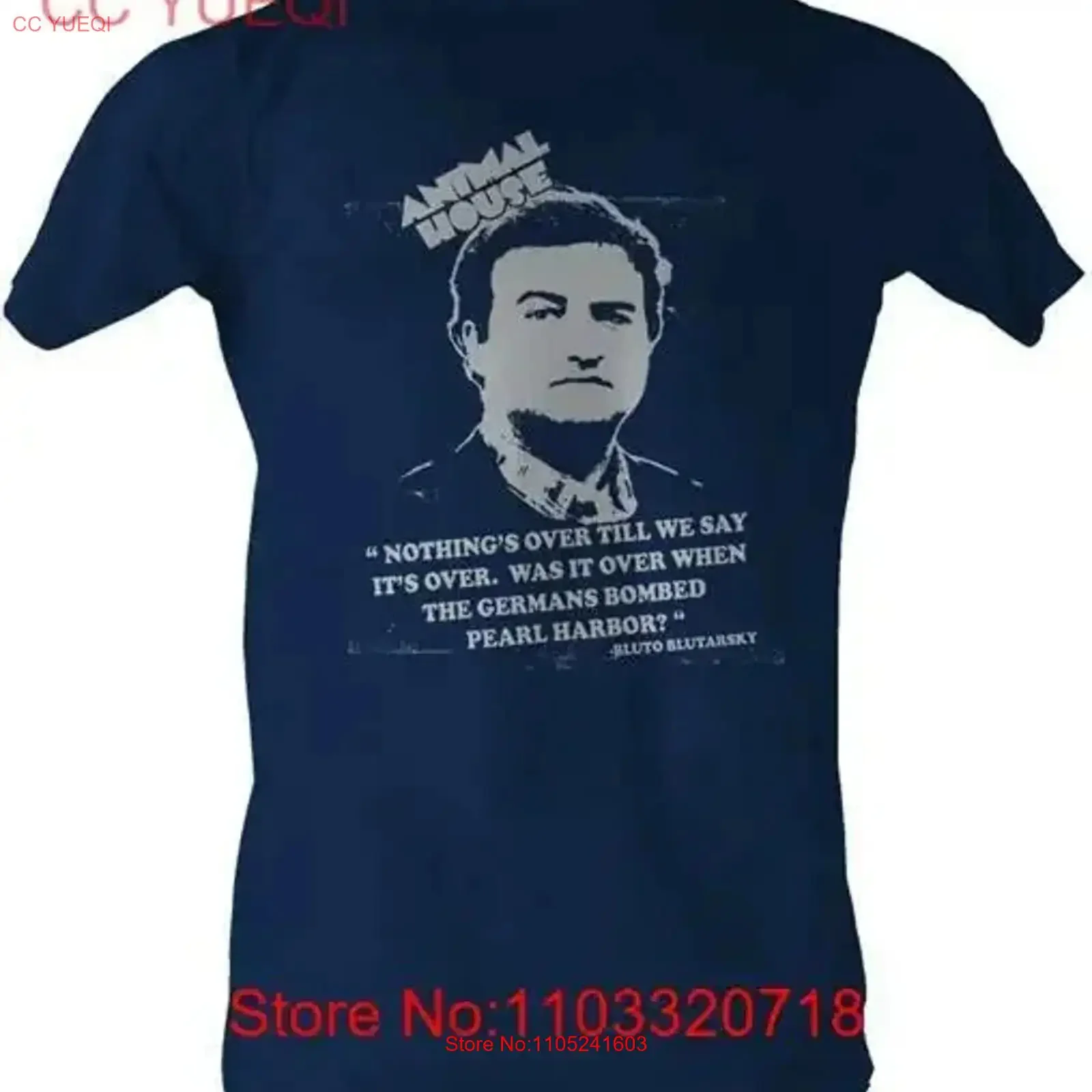 Frat College Comedia Casa de animales clásica Película vintage John Belushi Camiseta 28 Lavado Casual Transpirable Versátil vintage