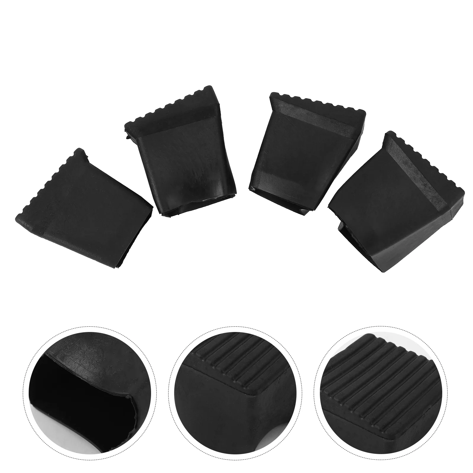 4 Pcs Ladder Foot Cover Chair Pads Stepladder Feet Leg Furniture Rubber Skid-proof Protector Mat Security Bumper