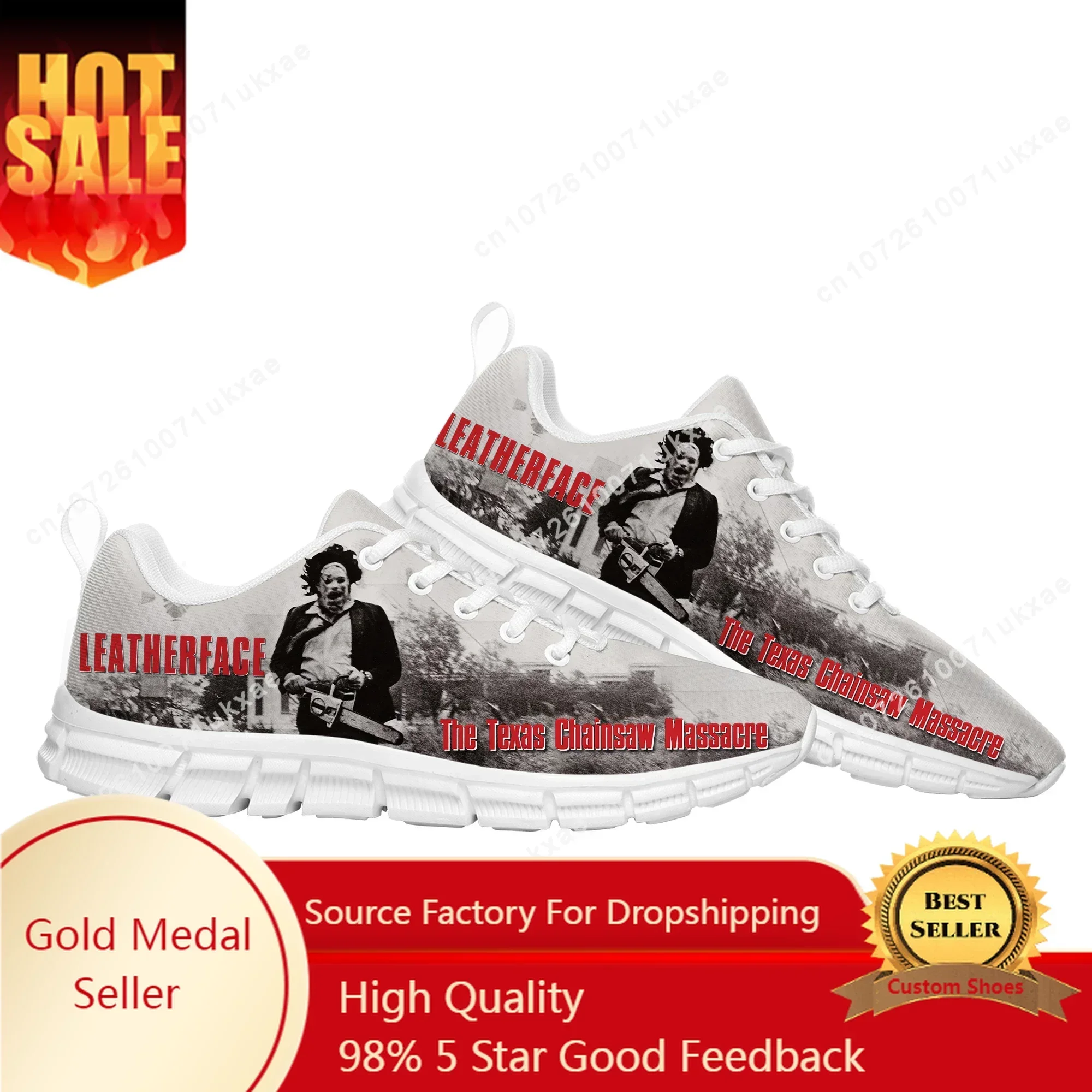 

Texas Chainsaw Massacre Leatherface Sports Shoes Mens Womens Sneakers Parent Sneaker Customize Shoe