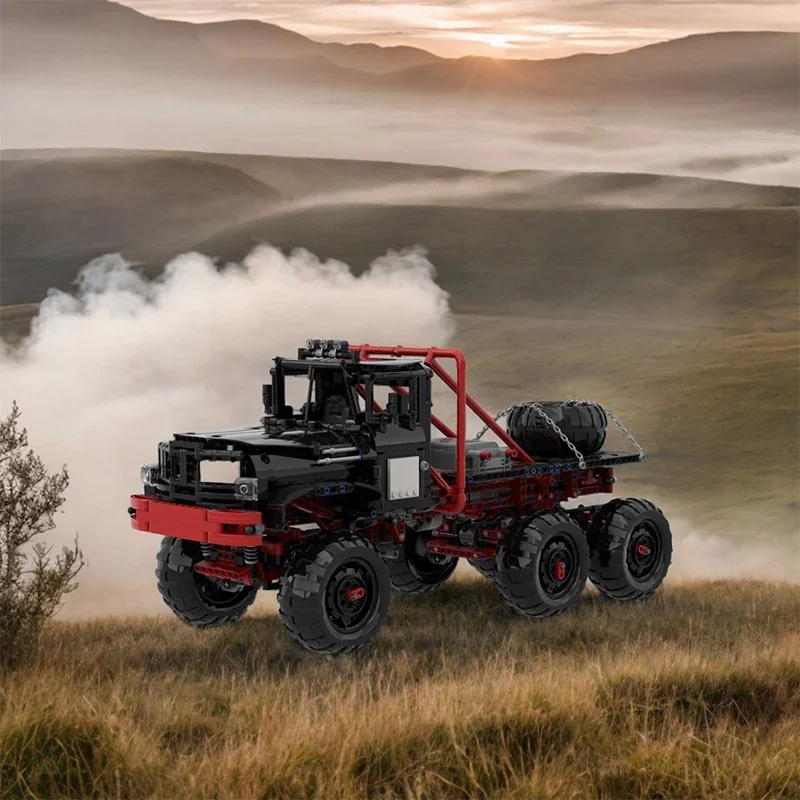 

1628 шт. пробный грузовик ZIL 131 6x6 Jeep MOC строительные блоки DIY развивающая строительная игрушка в подарок для мальчиков и девочек127