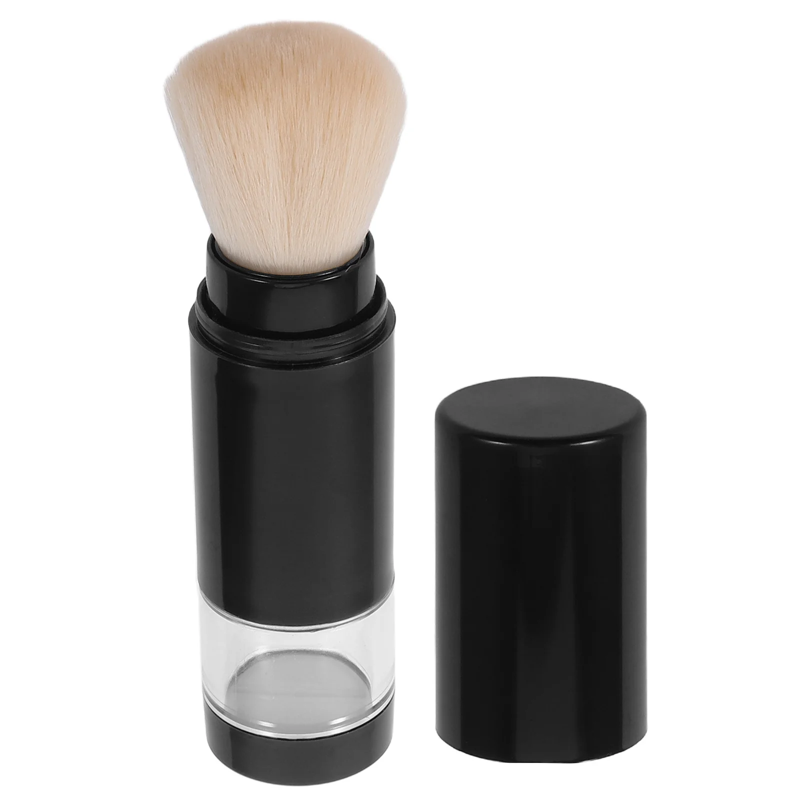 فرشاة مكياج محمولة لموزع البودرة للوجه وكريم الأساس وأحمر الخدود وتسليط الضوء على تصميم السفر المدمج مع أداة تويست المقبض #3