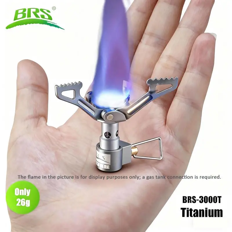 

Ультралегкая титановая газовая плита BRS 26 г, мини-плита для кемпинга, портативная уличная печь для приготовления пищи, для походов, пикников, выживания BRS-3000T