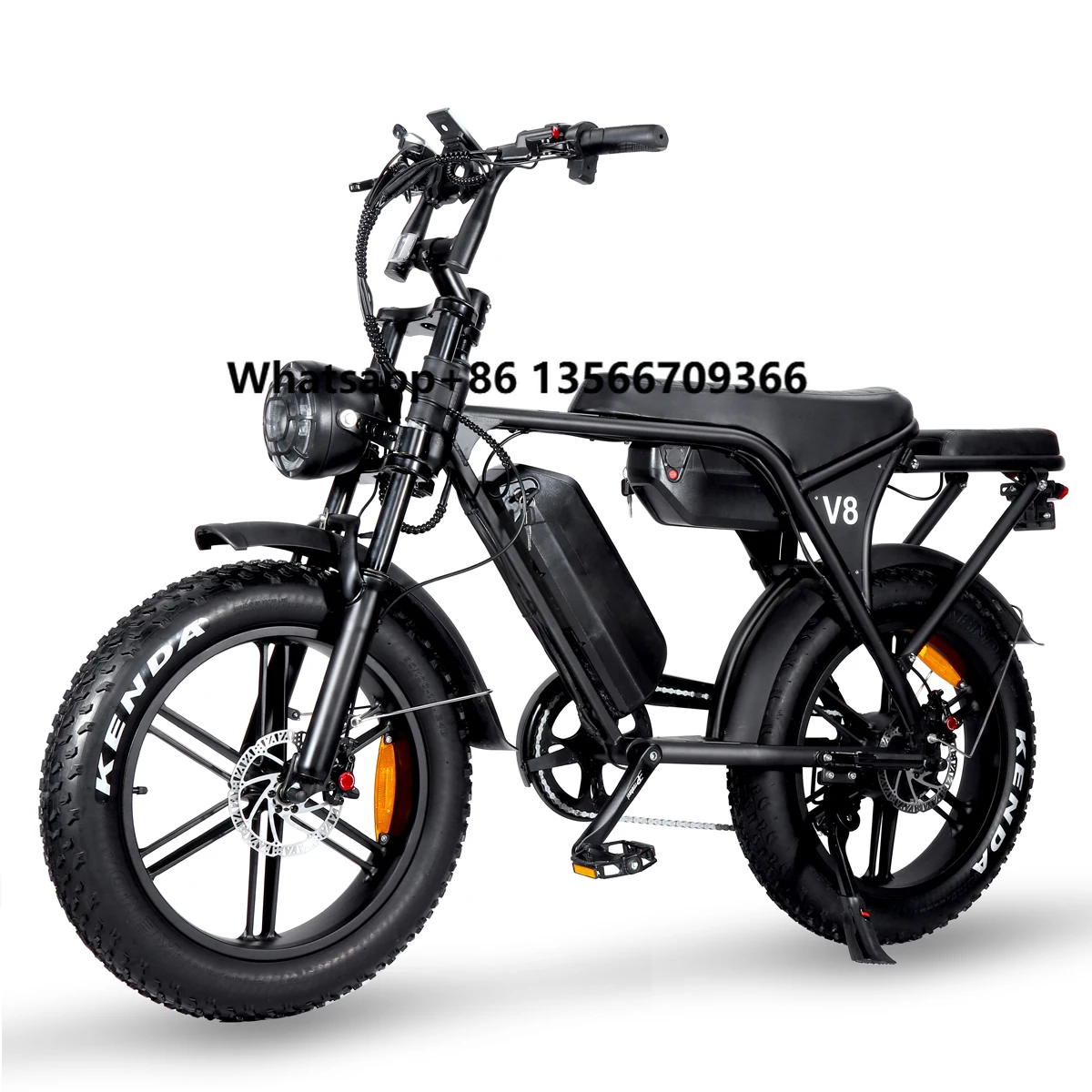 

E Bike OUXI V8 C80 Max 2 Battery 20*4inch 250W /500W/750W Ebike Fatbike Electric Bike Price 48v Electric Mountain Bike