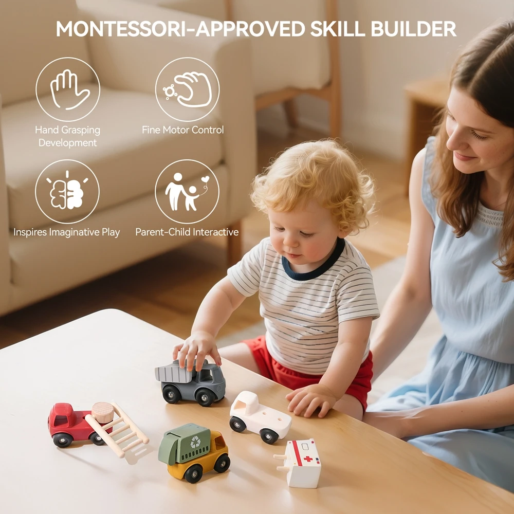 Baby Car Toy Silicone Stacked Building Block Car Multi-occupation Scenario Simulation Game Room Decoration Arrangement Baby Gift