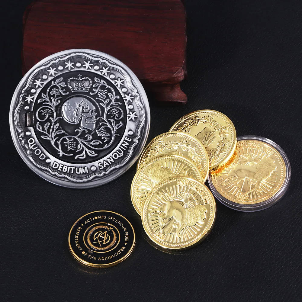 John Wick: Chapter 4 Cosplay Prop Blood Oath Marker Coin Collections Replica Cosplay Props Souvenir Badge Men Women Accessoriess