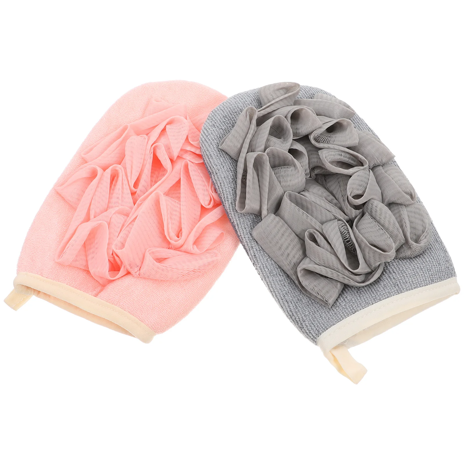 2 قطعة قفازات الاستحمام التقشير حمام قفازات عميق نظيفة الجلد تعزيز الدورة الدموية قفازات الاستحمام للرجال قفاز حمام #3