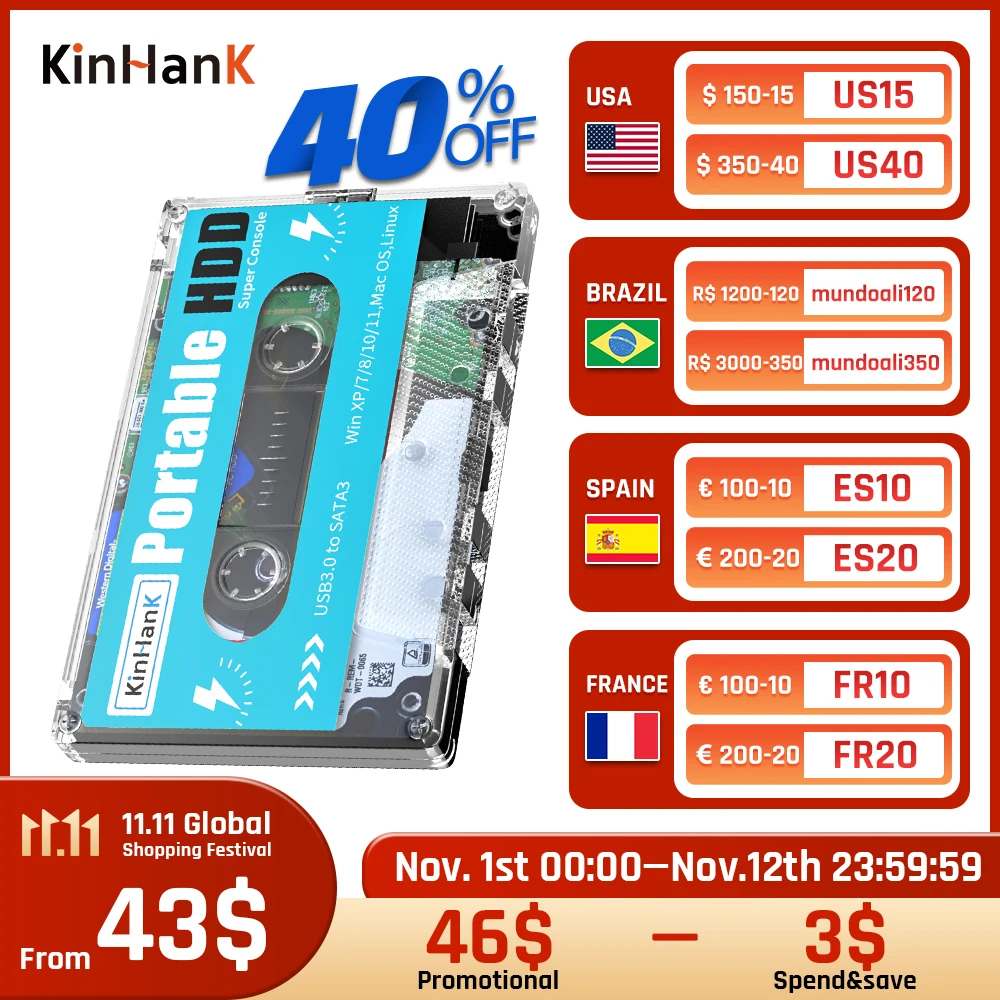 

Kinhank Super Console X Batocera 33 500G 2T Hard Drive Disk 110000+ Retro Video Games For PS3/PS2/PSP/SEGA SATURN/WII/WIIU