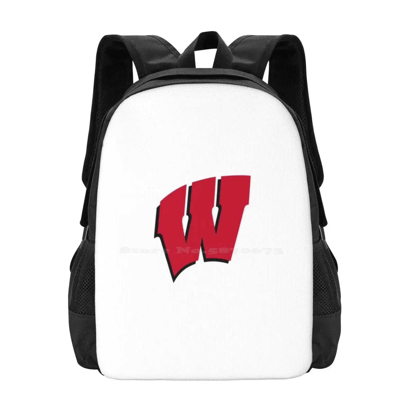 جامعة ويسكونسن-ماديسون "W" رائجة البيع حقيبة مدرسية على ظهره حقائب الموضة Uw ماديسون جامعة ويسكونسن ماديسون الغرير #1