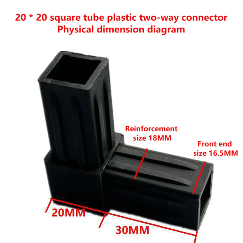 1Pc 20MM 2/3/4-/5-way Cross Square Pipe Fittings 20X20Pipe Angle Code Hexagonal Through Plastic Fittings ABS Connector