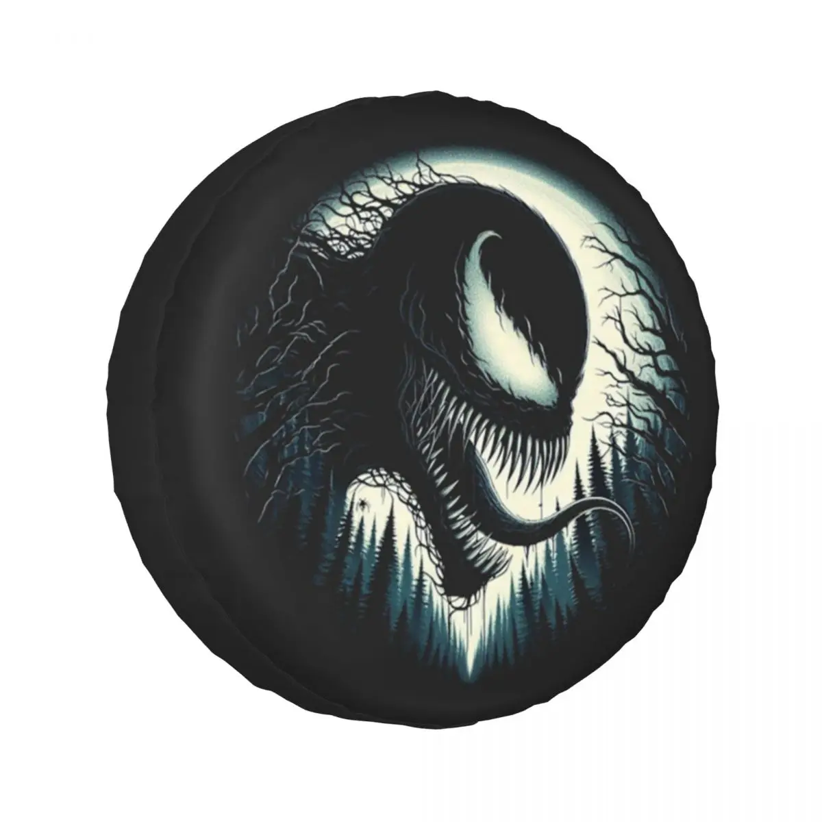 

Custom Venom Forest Spare Tire Cover for Car Mitsubishi 4x4 Wheel Protector Covers 14" 15" 16" 17" Inch