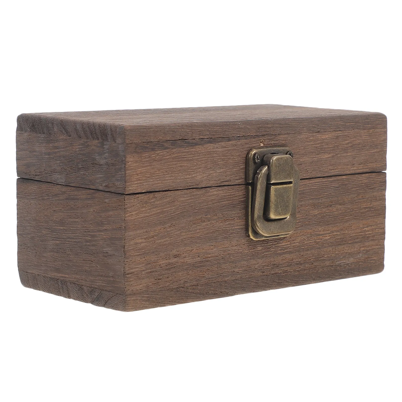 

Деревянная шкатулка для украшений, компактный ретро-дизайн, легкий, прочный, портативный органайзер для хранения украшений, держатель для серег и ожерелий