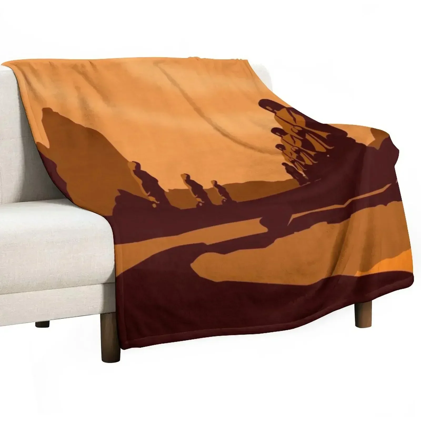 Vulcan Travel Poster Throw Blanket Large Shaggy Blankets