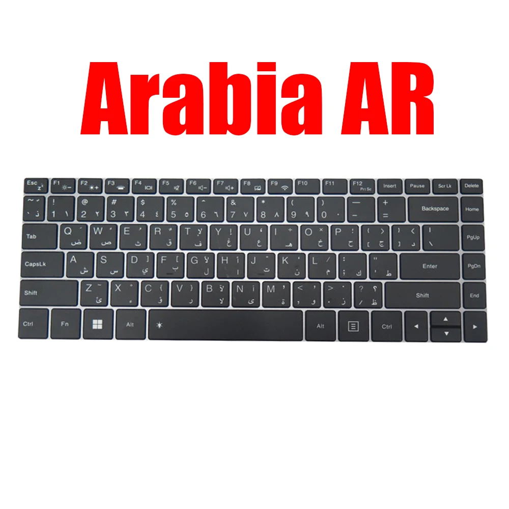 

Laptop Keyboard For Infinix For Inbook X2 XL21 Arabia AR Black With Backlit New