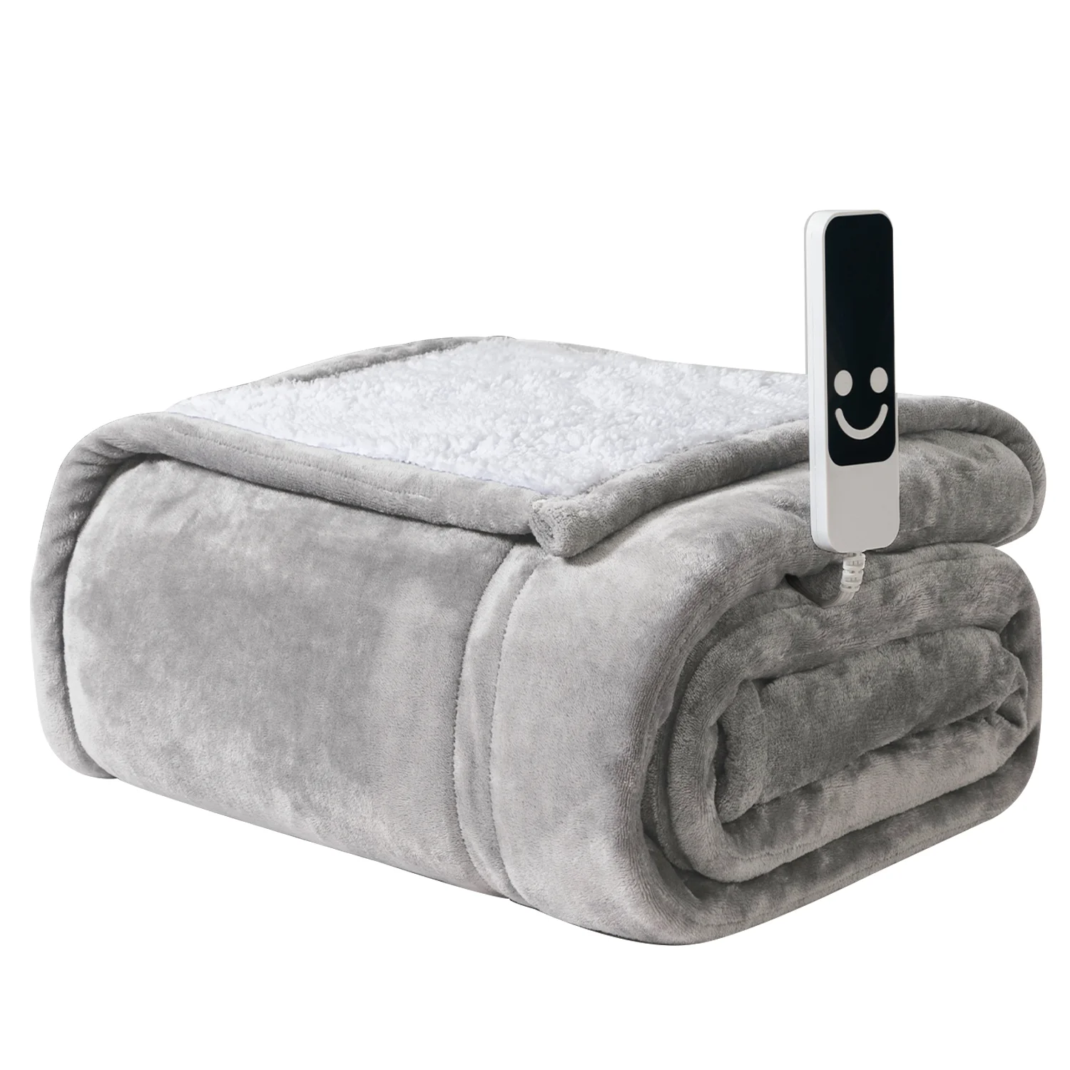 

SLEEPBELLA Electric Blanket with Temperature and Time Control,1-12 Hour Auto-Off,5 Temperature Levels,Full Size with Controller