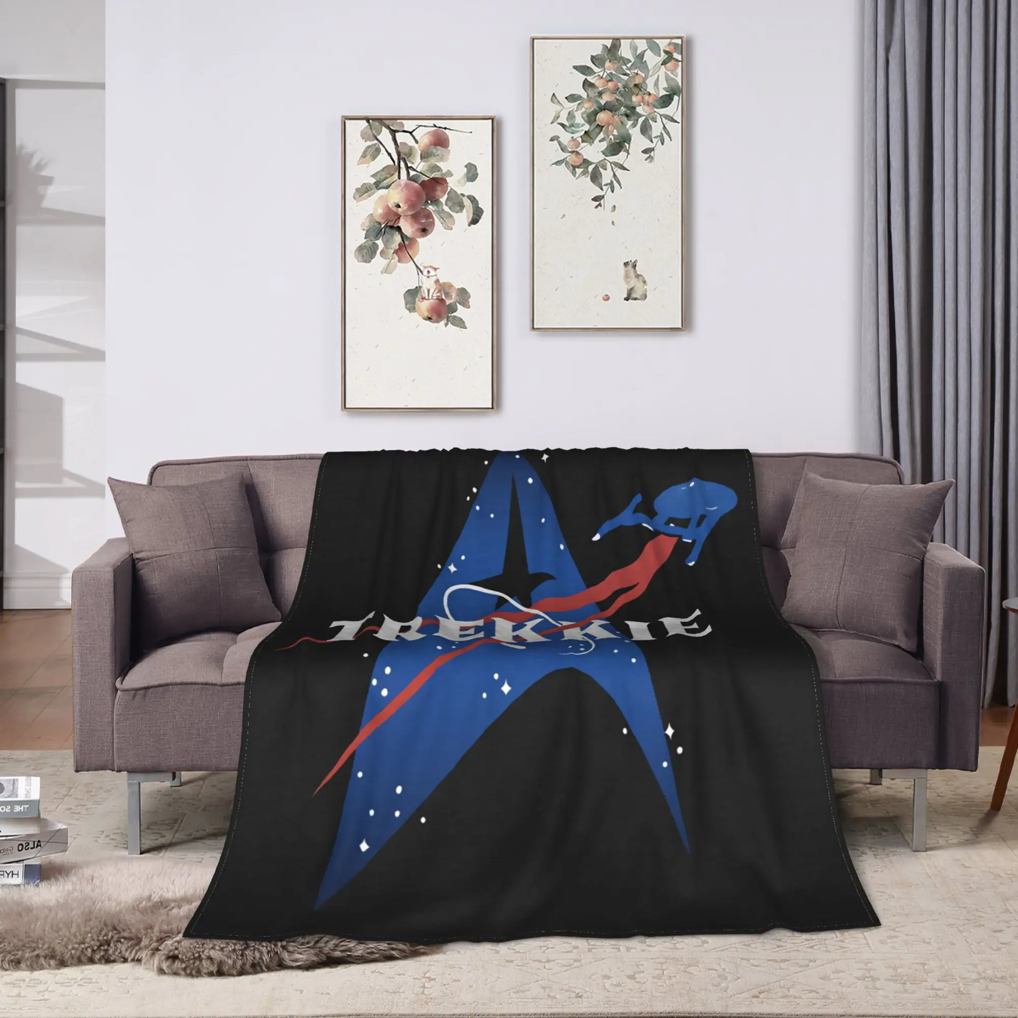 S-Star T-Trek Ship Movie  Blankets  Travel Flannel Throw Blanket For Bedroom Super Soft Design Quality Bedspread Gift Idea