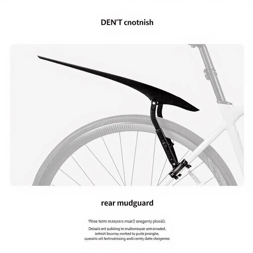 Bike For Fender Front Rear Mudguard For 700C Cycling No Fork Hole Needed Adjustable Angle For Splash Guard For Road Bike