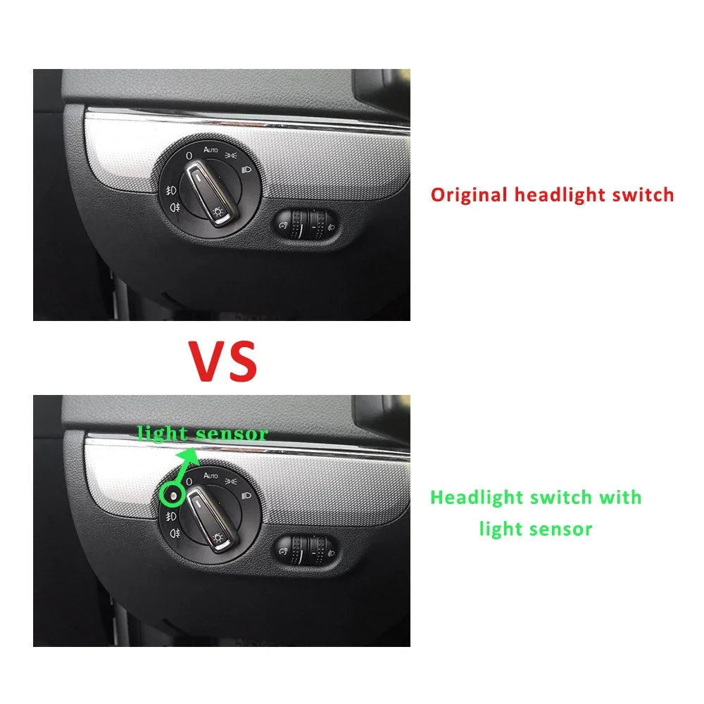 Automatic Headlight Module Built-in Sensor Fog Lamp Switch  for For Skoda Octavia 3 5e Superb 3 Rapid Spaceback Car  Accessories