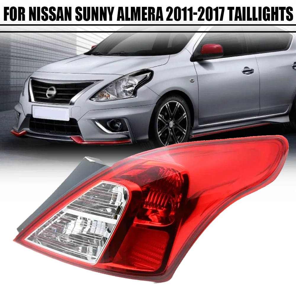 Left/Right Side Tail Lamp FOR Nissan Sunny Almera 2011 2012 2013 2014 2015 2016 2017 Rear Tail Light Brake Lamp with