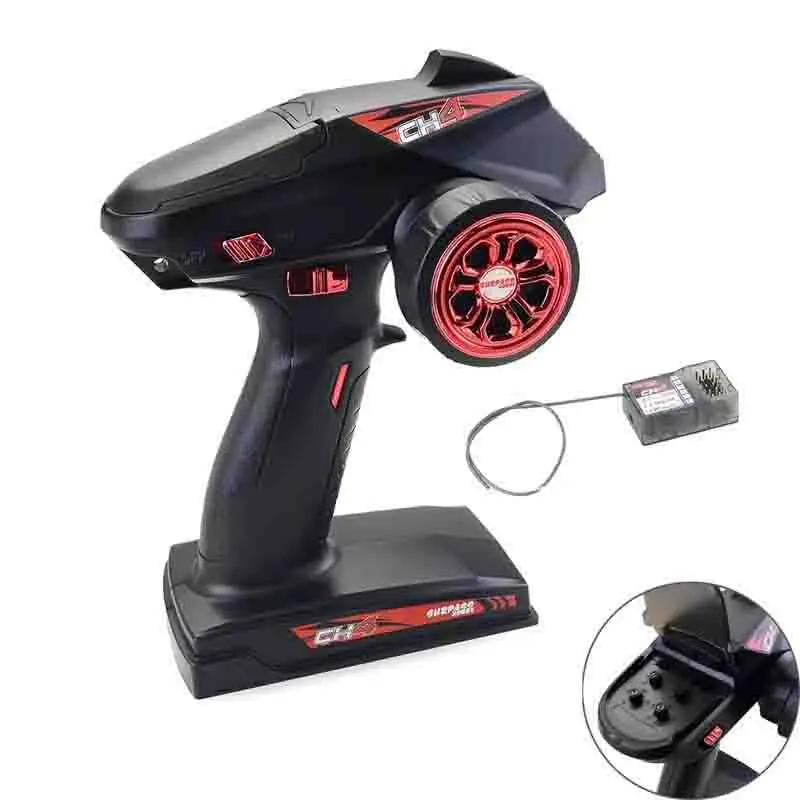 Surpass Hobby 2.4G 4CH Super Response Radio System Sender mit Empfänger für RC Car Boat Tank