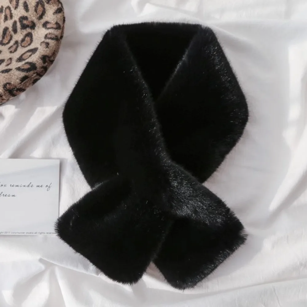 الشتاء الدافئة الصليب وشاح بلون لينة منديل التفاف سميكة الرقبة أدفأ طوق وشاح الخريف الشتاء