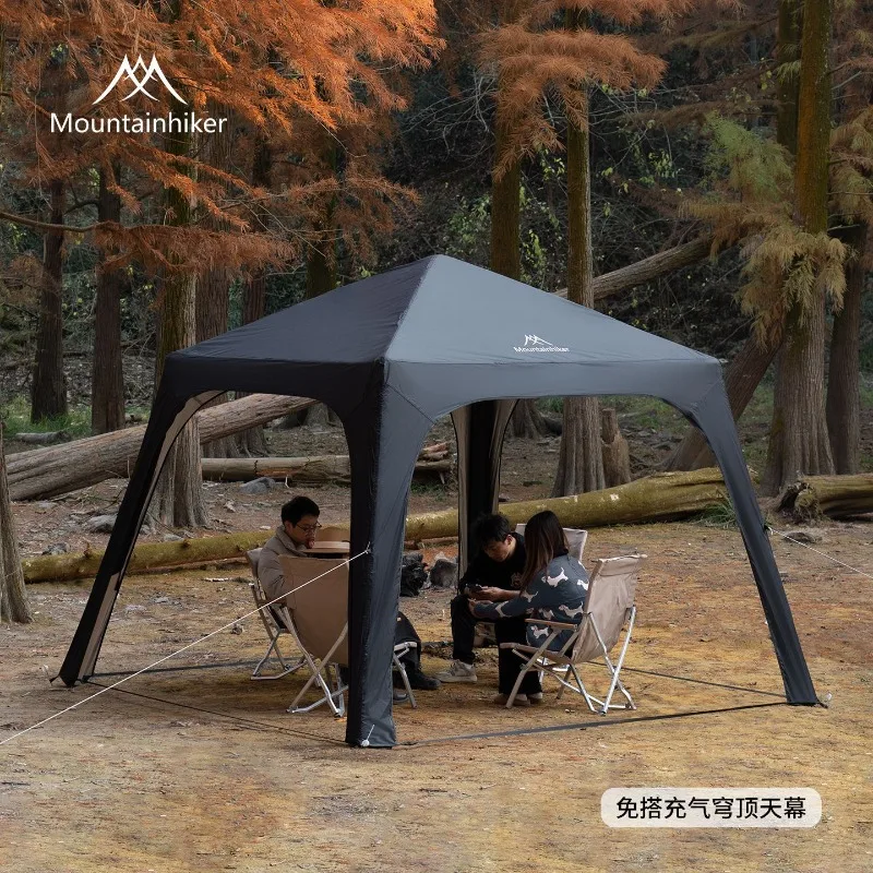 

Mountainhiker Portable Inflatable Camping Tent, Waterproof Sun Shelter, Automatic Setup Dome Canopy for Wilderness