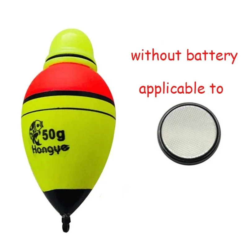 2/4Pcs 30/40/50/60/70/80g/100g EVA Luminous Fishing Night Float Light Stick Foam Plastic Bobber Sea Rock Fishing Striking Floats image 3