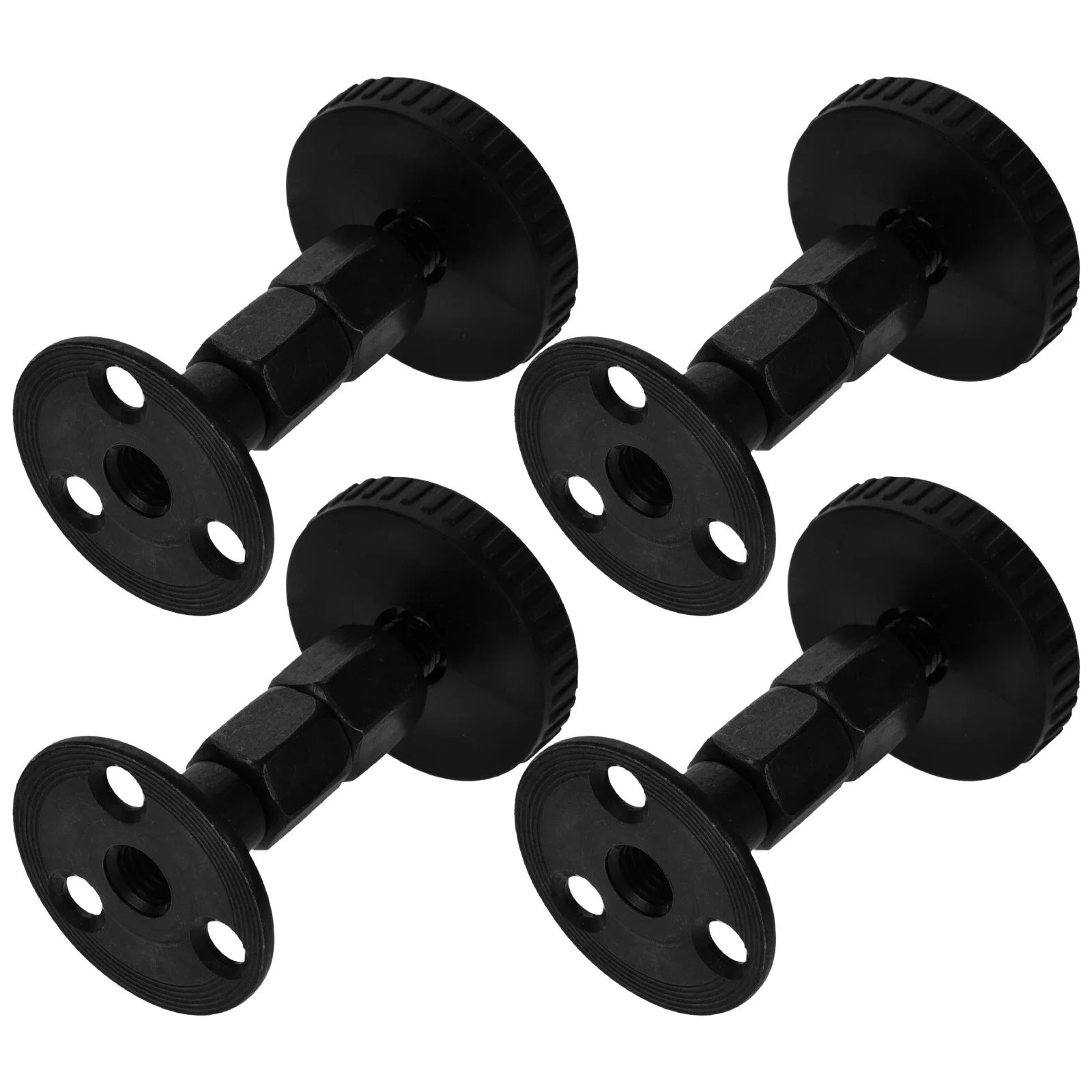 

4 Pcs Holder Bedframe Noise Bumper Tool Protector Guards Adjustable Headboard Brackets Stoppers Couch Wall Spacer Carbon Steel