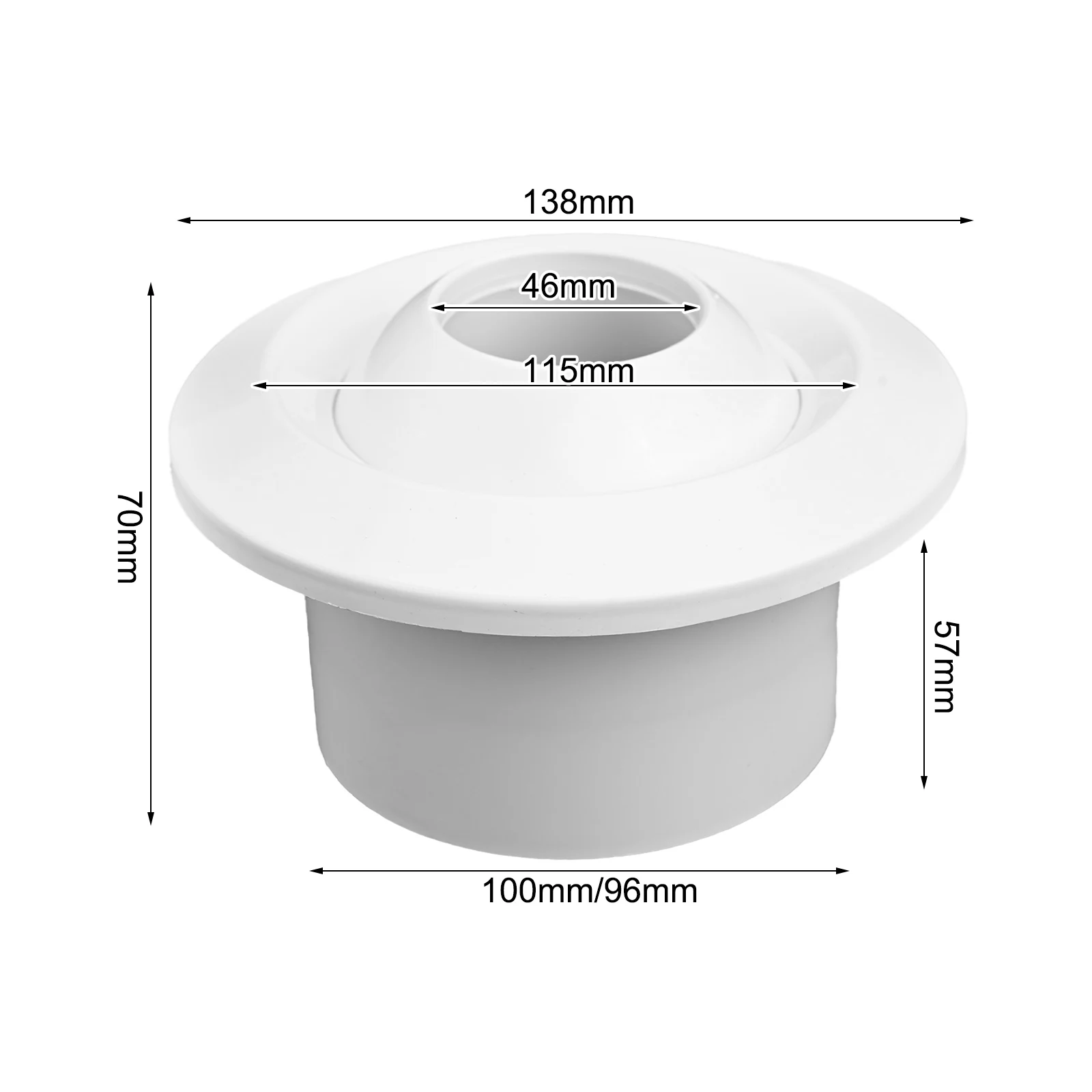 Air System Outlet Valve Ceiling Central Circular Circulation Daily Use Efficient Exhaust Secure Spherical Station