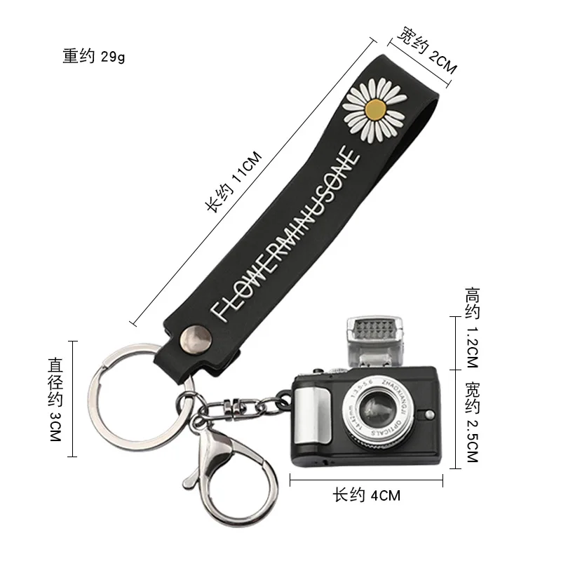 Creative Camera Led Keychains With sound LED Flashlight Key Chain Key Ring toy Key Ring Amazing Gift Keychain for Women/Men