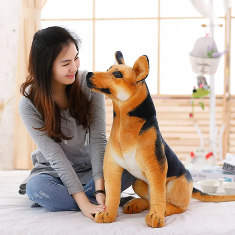 

Cute Sitting Simulation Dog German Shepherds Children Stuffed Plush Toy Birthday Gift