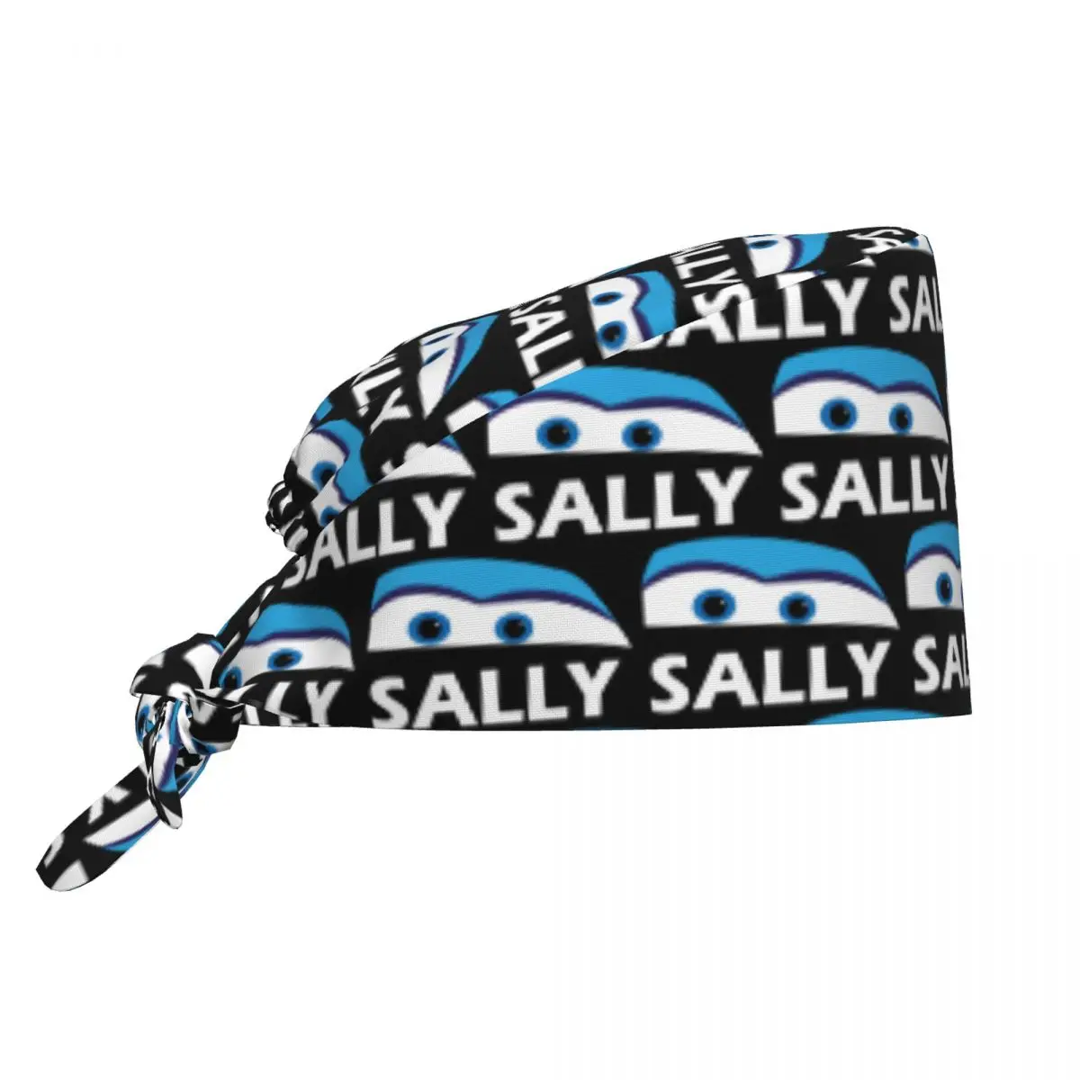 

Cartoon Sally Cars Breathable Scrub Hat Surgical Scrub Caps Unisex Nurse Medical Cap Work Scrubs Hat for Hospital Pharmacy