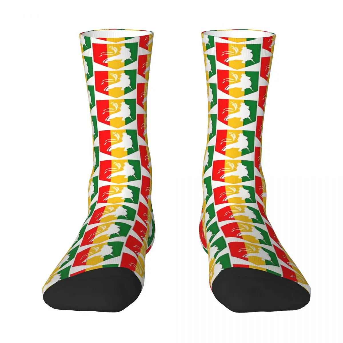 Reggae Rasta Lion Of Judah Rastafari Unisex Winter Socks Outdoor Happy Socks street style Crazy Sock