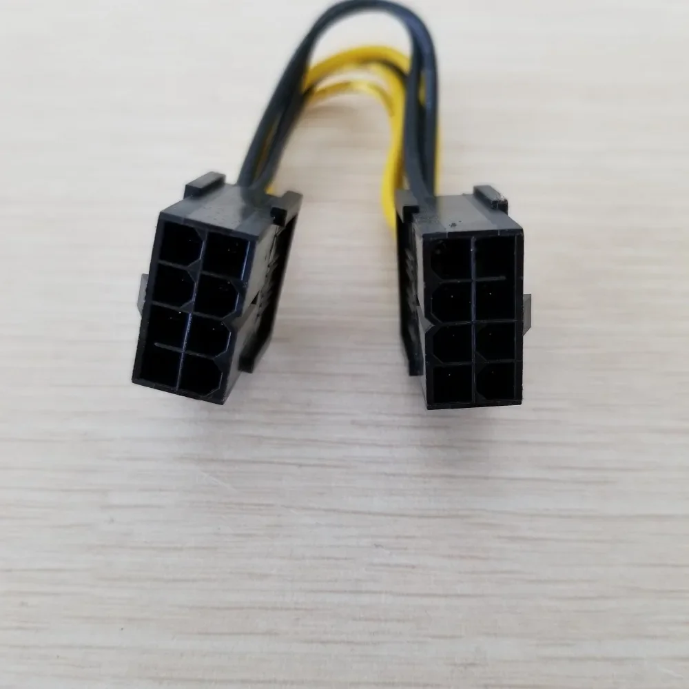 그래픽 카드 8 핀-8 핀 및 6 핀 마이너 연결 전원 케이블, 암 18AWG, 10cm