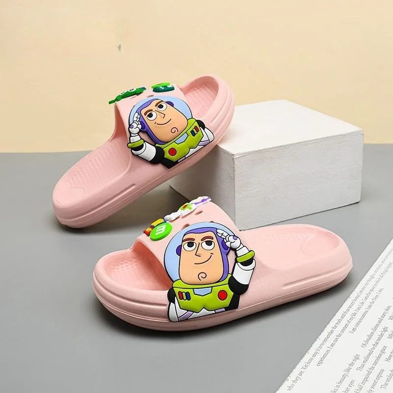 Toy Story Buzz Lightyear Cartoon Animation Creative EVA Slippers Fashionable Simple Indoor Non-slip Soft Sole Outer Sandals