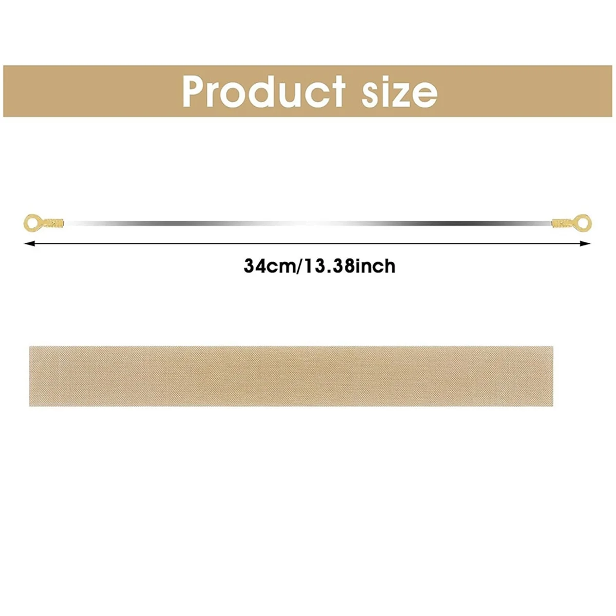 10Pcs Impulse Sealer Replacement Parts 12Inch Heat Seal Strips Replacement Elements Grip Impulse Sealer Heating ElementN02R