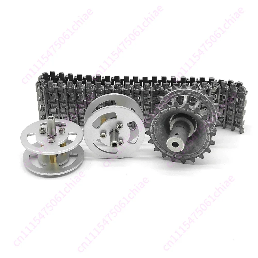 Tracked Car Kit, Metal Drive & Load Wheels, 45mm Adjustable Width, DIY Educational Parts