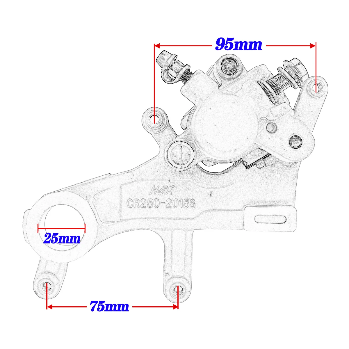 Zespół hydraulicznej pompy hamulca tylnego motocykla do Kayo T4 T6 K6 do Honda CRF450X CRF250R CRF450R CRF450L CRF250X