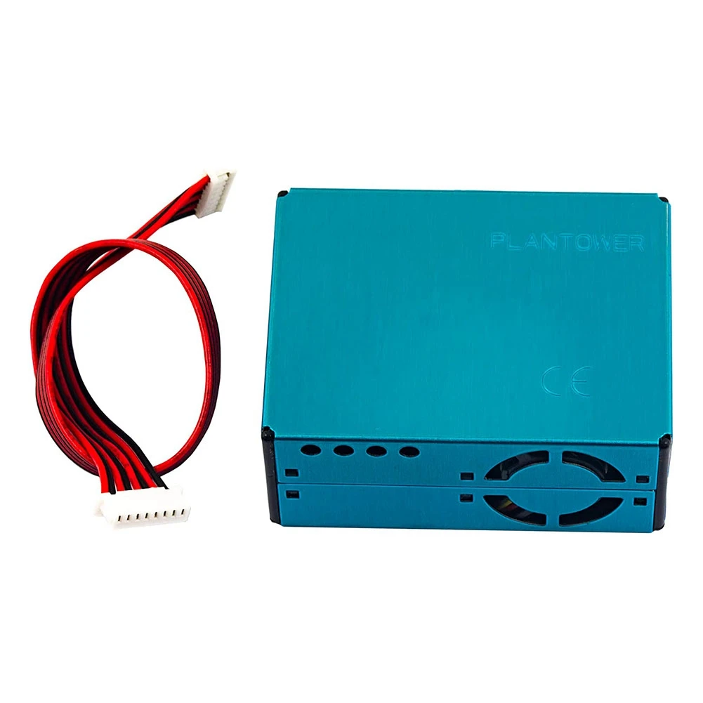 

L72A-PMS5003 PM2.5 PM10 Датчик обнаружения качества Цифровая концентрация частиц Лазерный датчик Датчик пыли Модуль монитора Новый синий