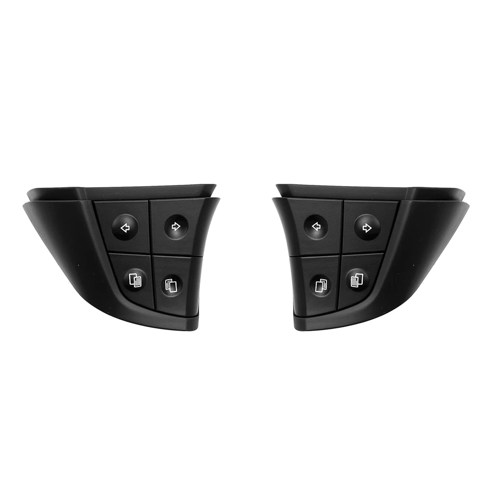2pcs Button For Mercedes-Benz W164 ML GL 06-09 W245 B W251 R Steering Wheel Switch Control Button Car Multi-function Black