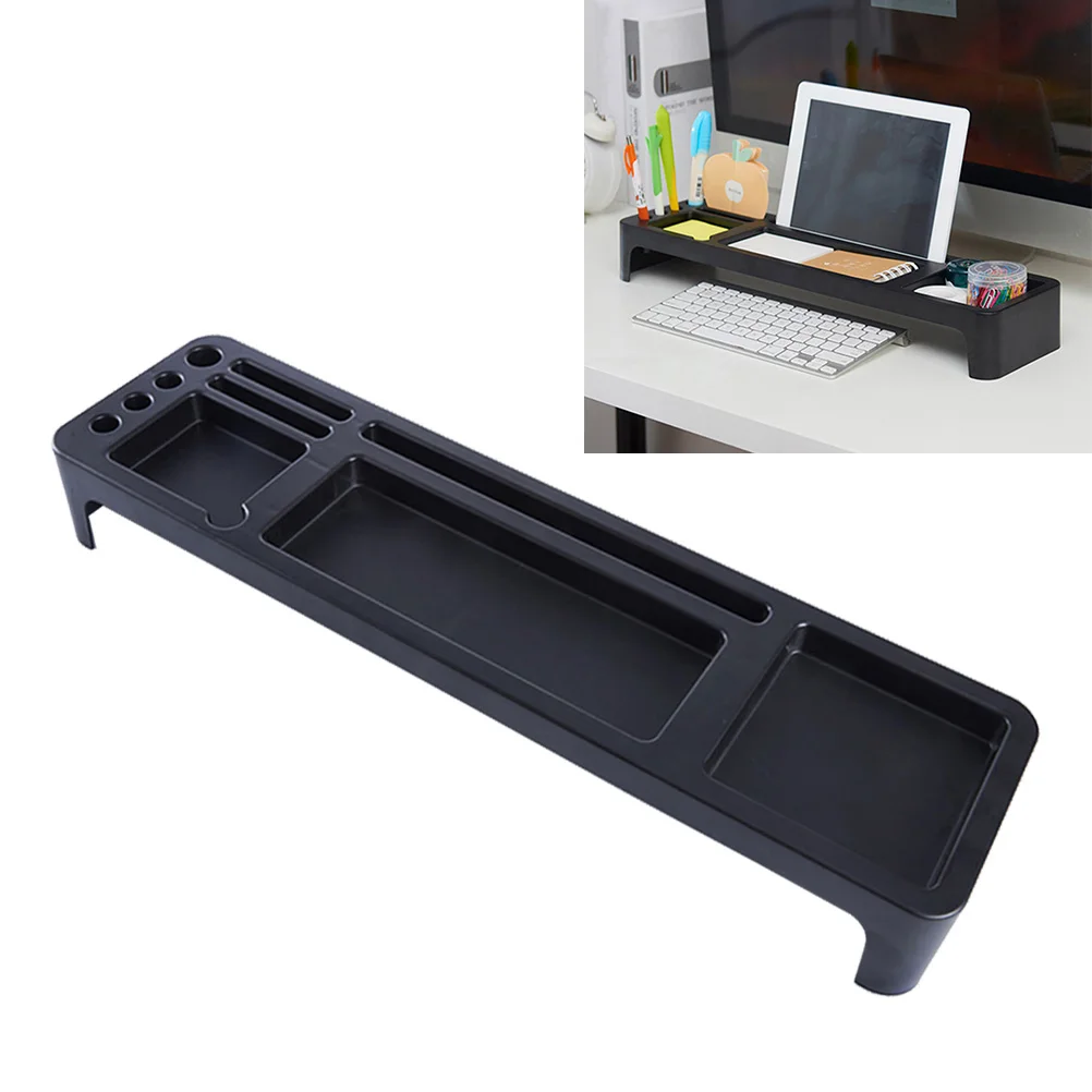 

Creative Plastic Desktop Storage Shelf Large Capacity Keyboard Organizer For Home Office Dust-Proof Environmentally Friendly