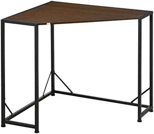 

Space-Saving Corner Desk, Small Computer Desk with Metal Frame, Writing Desk for Home Office, Small Spaces, Gray Dressers