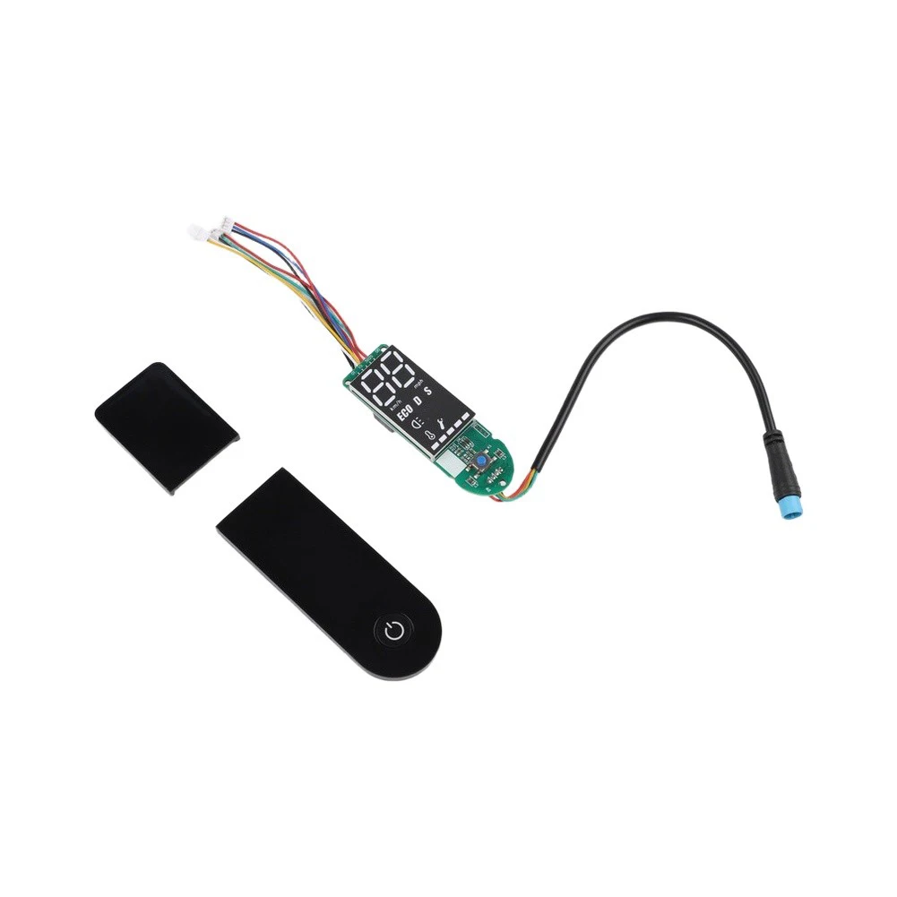 Electric scooter For MI Pro compatible circuit board and switch panel accessory for improved monitoring of scooter performance