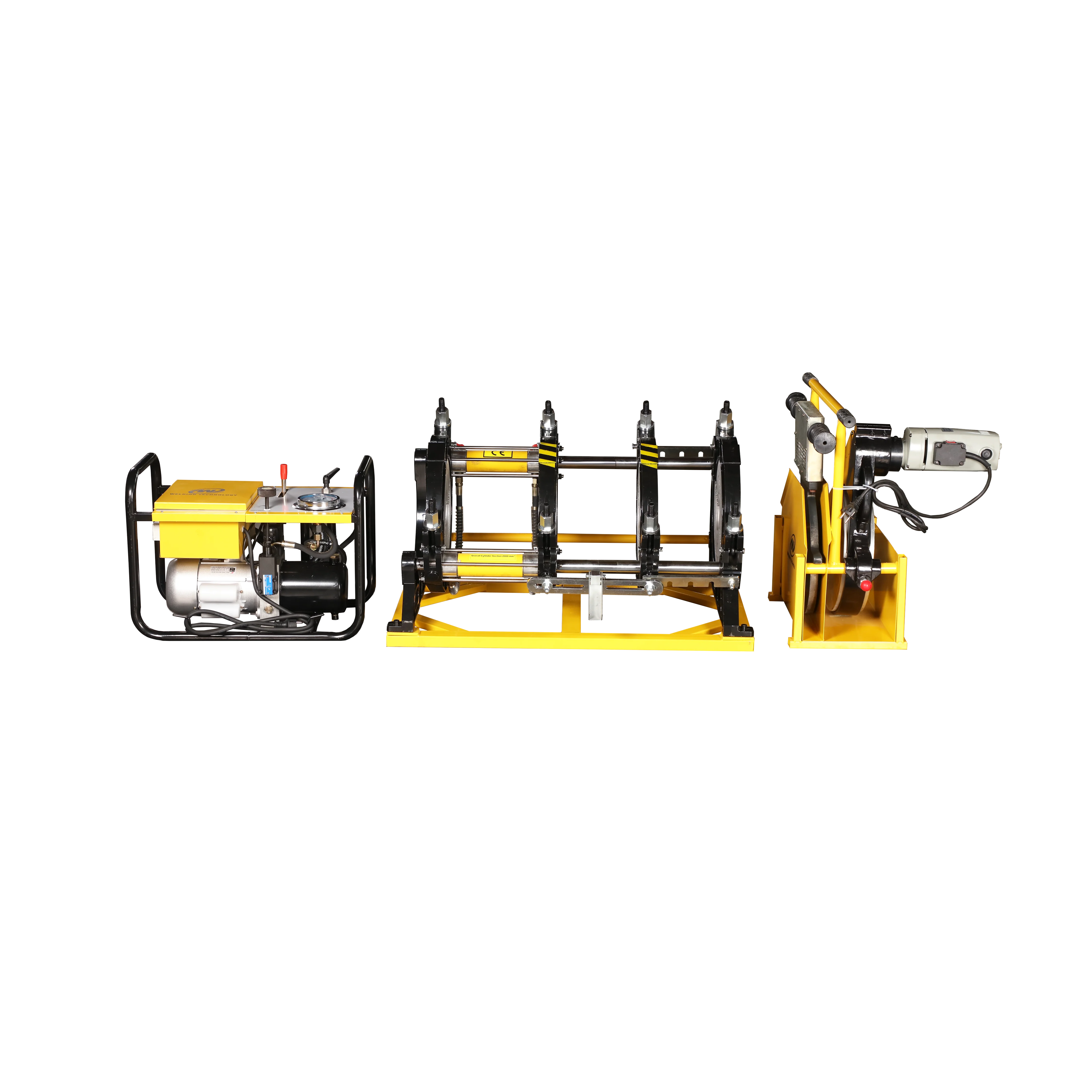 

New High Quality Heavy Duty 40-200mm Hot Melt Hydraulic Butt Fusion Welding Machine for PP PVDF HDPE Plastic Pipes 2 Years