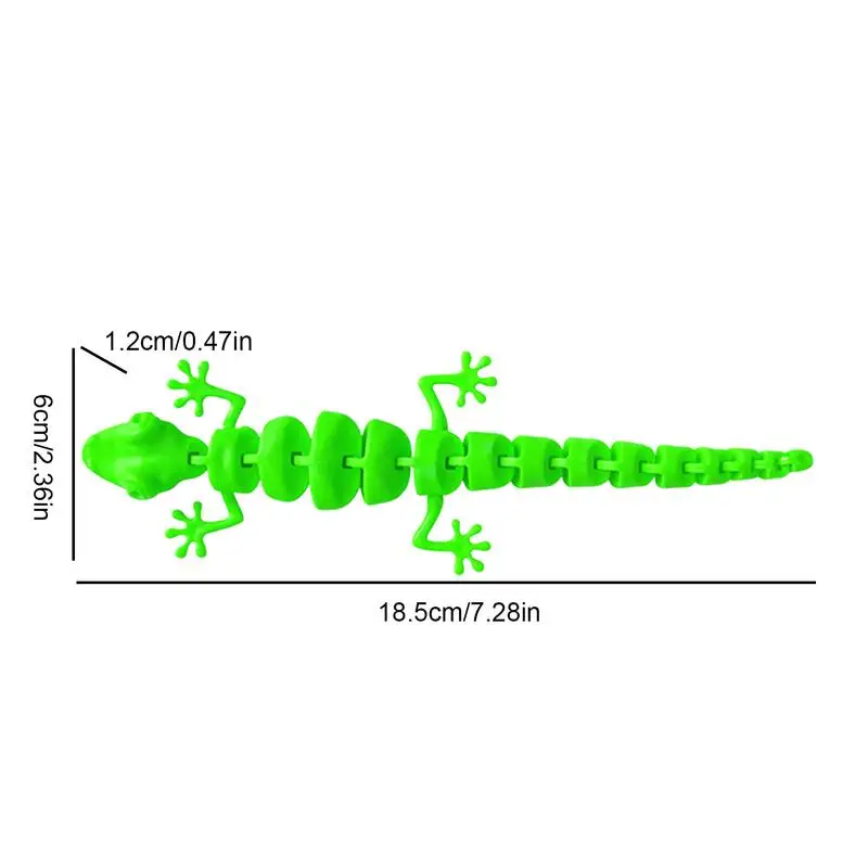 Juguetes para aliviar el estrés, alivio de la preocupación, esqueleto Gecko para adultos, juguetes para niños, juguete relajante desmontable antiestrés articulado para