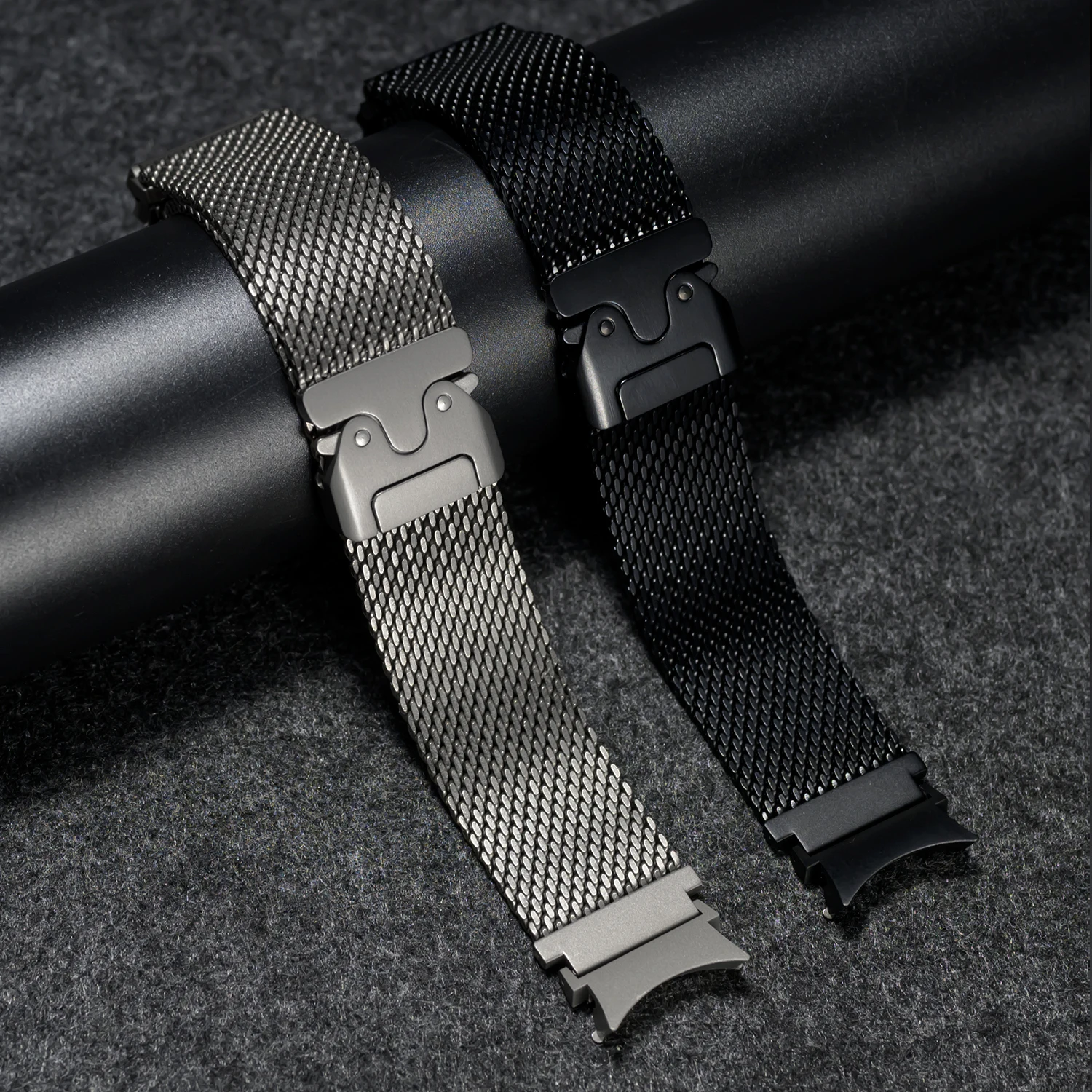 간격 없음 삼성 갤럭시 시계 7/FE/6Classic 40 44mm 43mm 47mm 5Pro 45mm 시계 4Classic 46 42mm 팔찌 용 순수 티타늄 스트랩