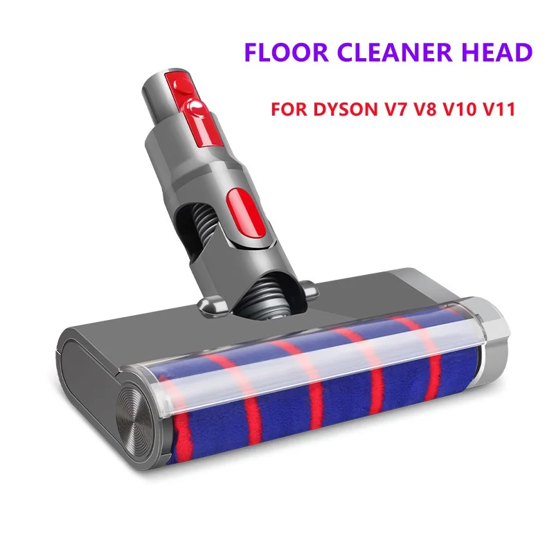 

Моторизованная Насадка-щетка для пола, 1 шт., инструмент для пылесоса Dyson V8 V7 V10 V11, мягкая уборочная щетка с роликовой головкой, сменная щетка для пола