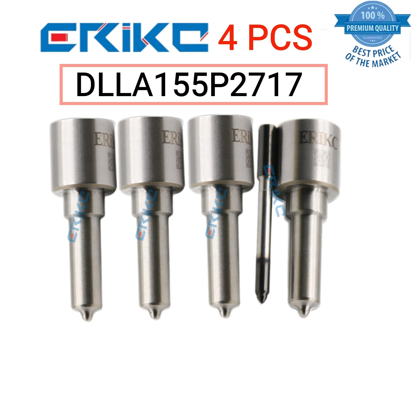 4 PCS DLLA155P2717 Diesel Fuel Nozzle DLLA 155 P 2717 Common Rail Nozzle DLLA 155P2717 Fog Spray Nozzle