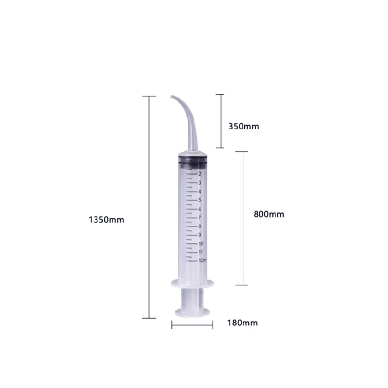 5 ชิ้นทันตกรรมทิ้งชลประทานเข็มฉีดยาปลายโค้ง 12 มิลลิลิตรสําหรับทันตแพทย์ใช้ทันตกรรม Consumable เครื่องมือช่องปากฟันไวท์เทนนิ่ง