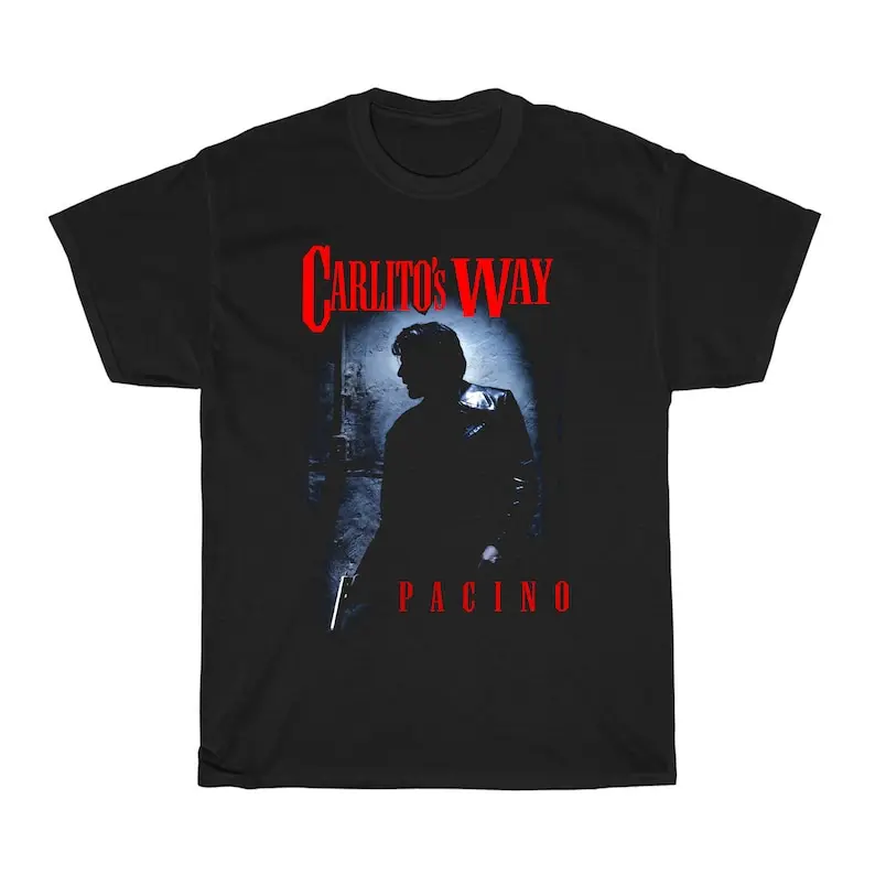 Carlito's Way Al Pacino Movie Men's Black T-Shirt Size S to 5XL